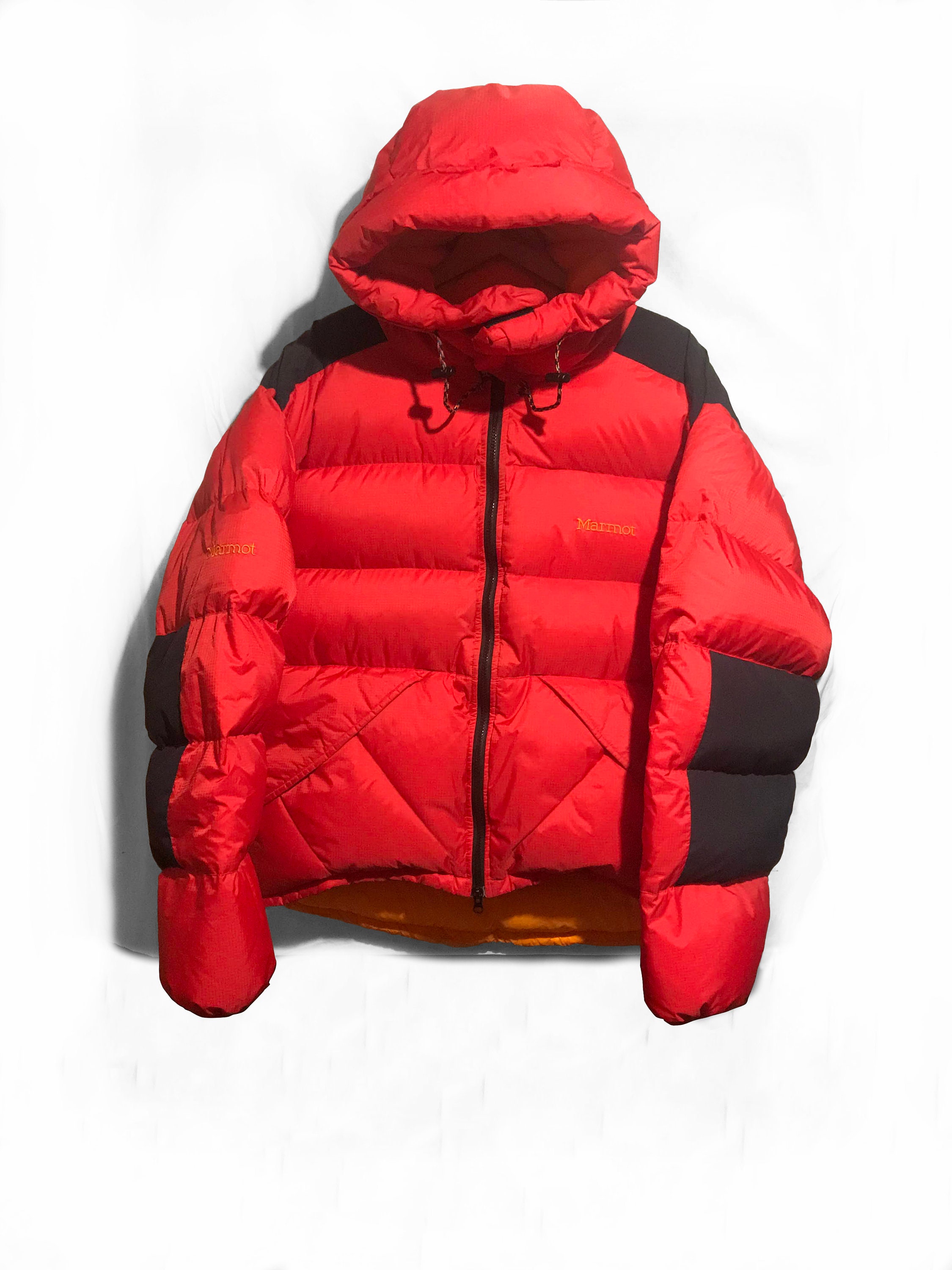 Vintage 90s Marmot Parbat Dryloft down puffer jacket Red/ Black