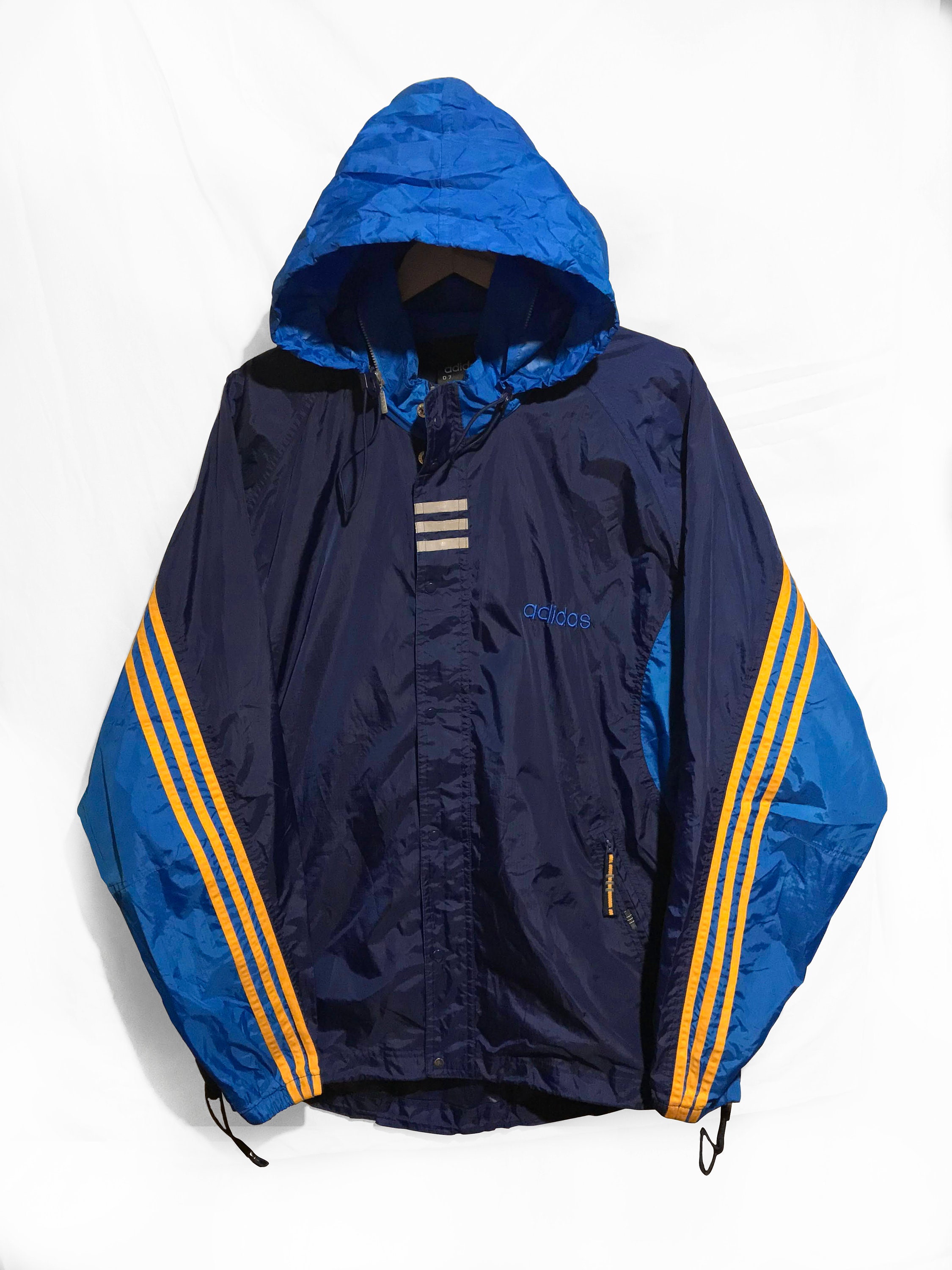 Yellow windbreaker hot sale adidas