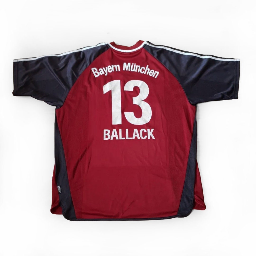 Vintage Bayern Munich 2001-02 Adidas BALLACK Home Football Vintage Bayern Munich 2001-02 Adidas BALLACK Home Football
