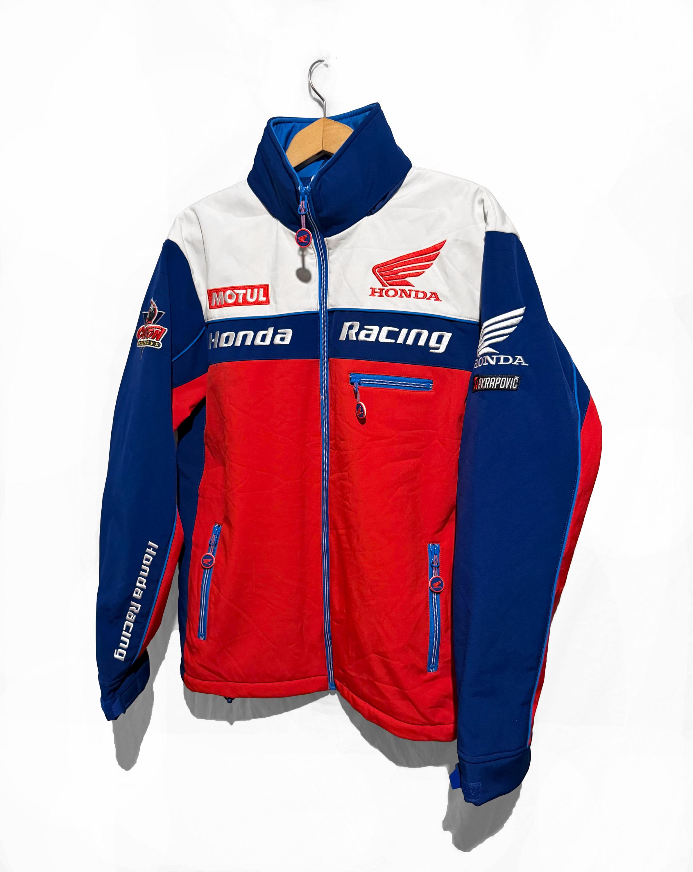 Honda Racing Jacket Size M Blue/red /white Softshell Official