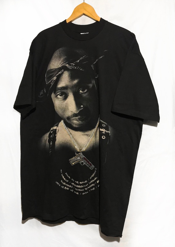 Buy Vintage 90s Tupac 2pac Bling Big Face Hip Hop Rap T Online in India - Etsy