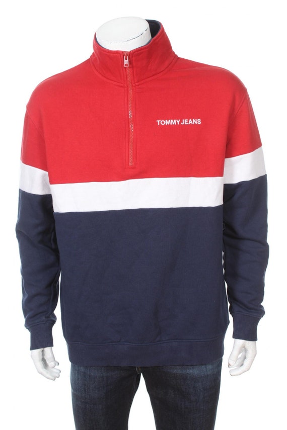 tommy jeans retro mock neck