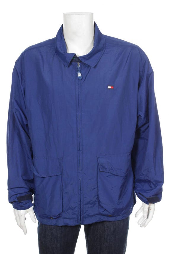 tommy hilfiger blue windbreaker