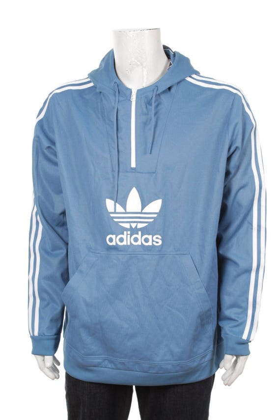 blue and white adidas sweatshirt