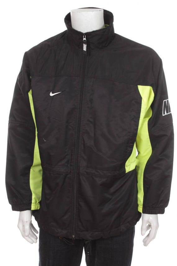 black and green nike jacket