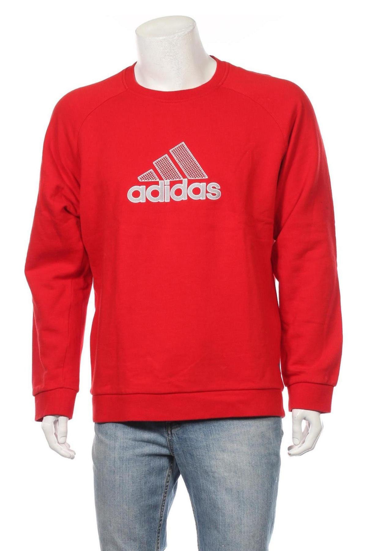 Vintage Adidas Men's sweatshirt Big logo Spell Out Red | Etsy