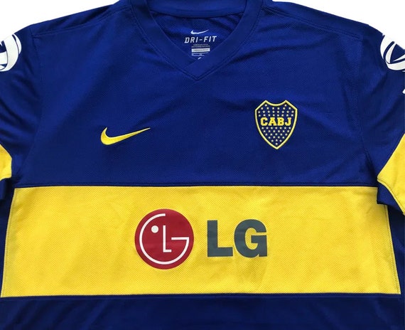 Nike BOCA 2011-12 home football/ Camisetas de fútbol Etsy España