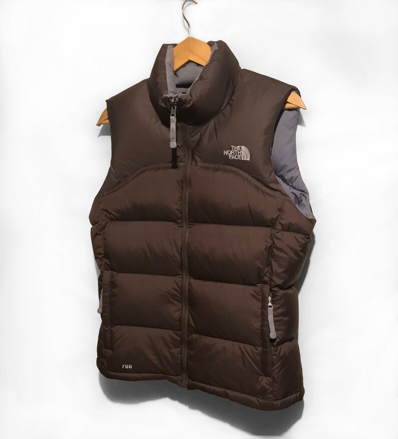 70s-80'S THE NORTH FACE Brown Tag Padded Vest Made in USA Men's M Size Vintage /eaa508187
