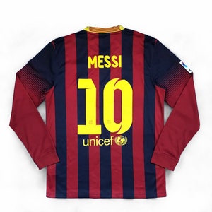 FC Barcelona 2013-14 Messi #10 Long Sleeve Jersey (size M)