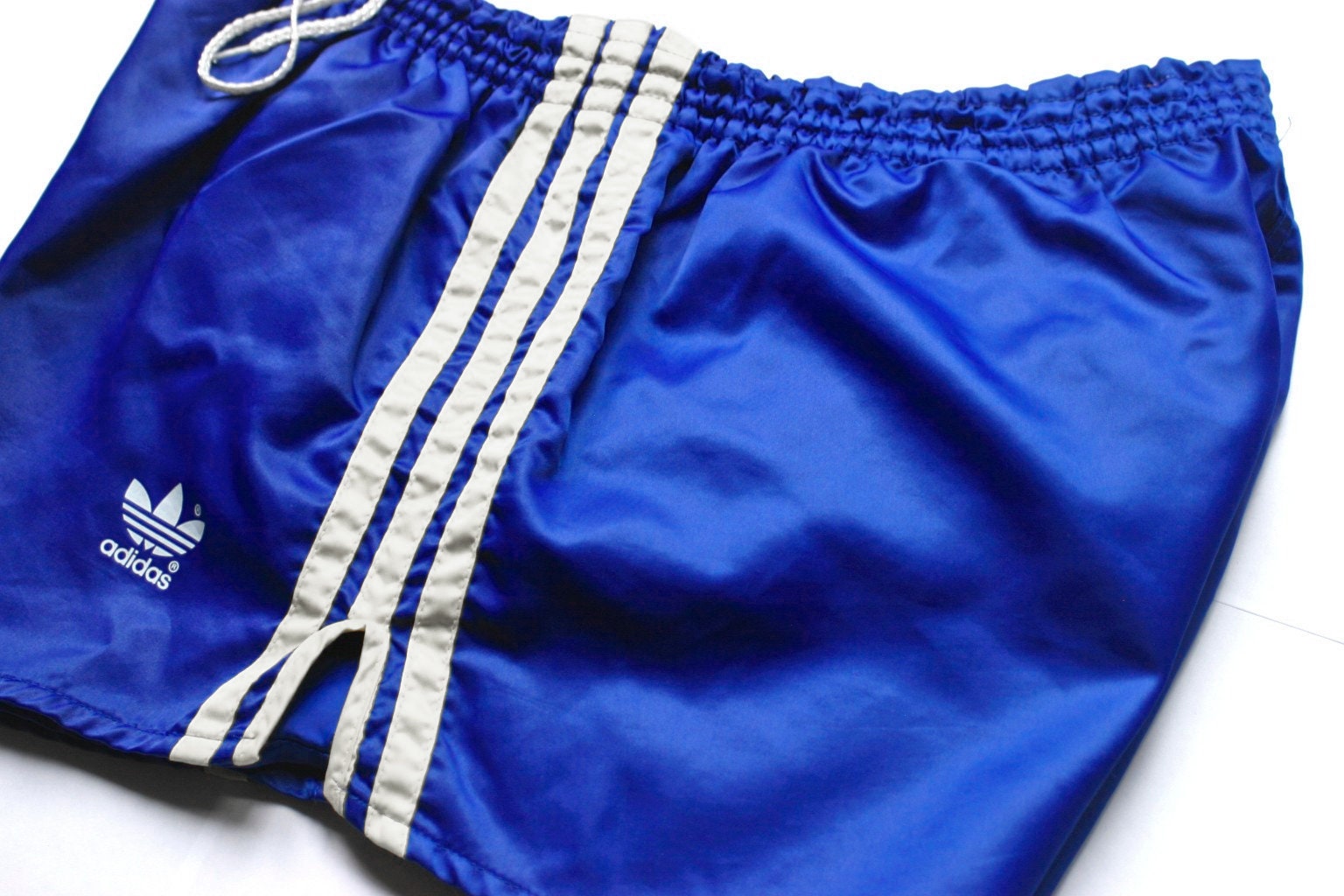 granizo ensayo Resplandor Rare Vintage 80S Adidas Sprinter Shorts Soft Shiny Nylon Blue - Etsy España