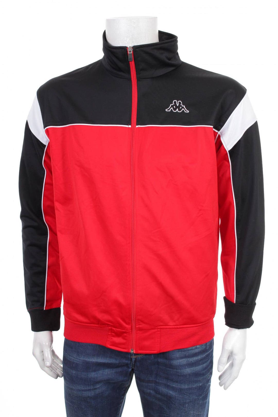 Vintage Kappa Windbreaker Tracksuit Top Jacket Black/red/white Size L ...