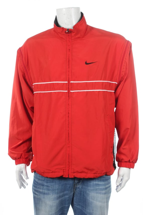 Nike Windbreaker Jacket Shell Zip Andre Agassi Jacket Removable