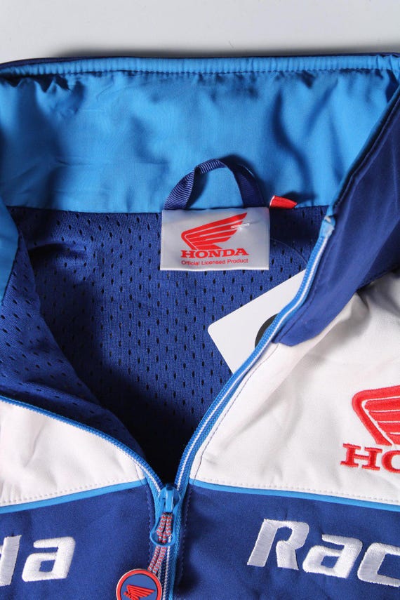 Honda Racing Jacket Size M Blue/red /white Softshell Official