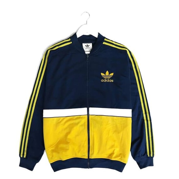 vintage yellow adidas jacket