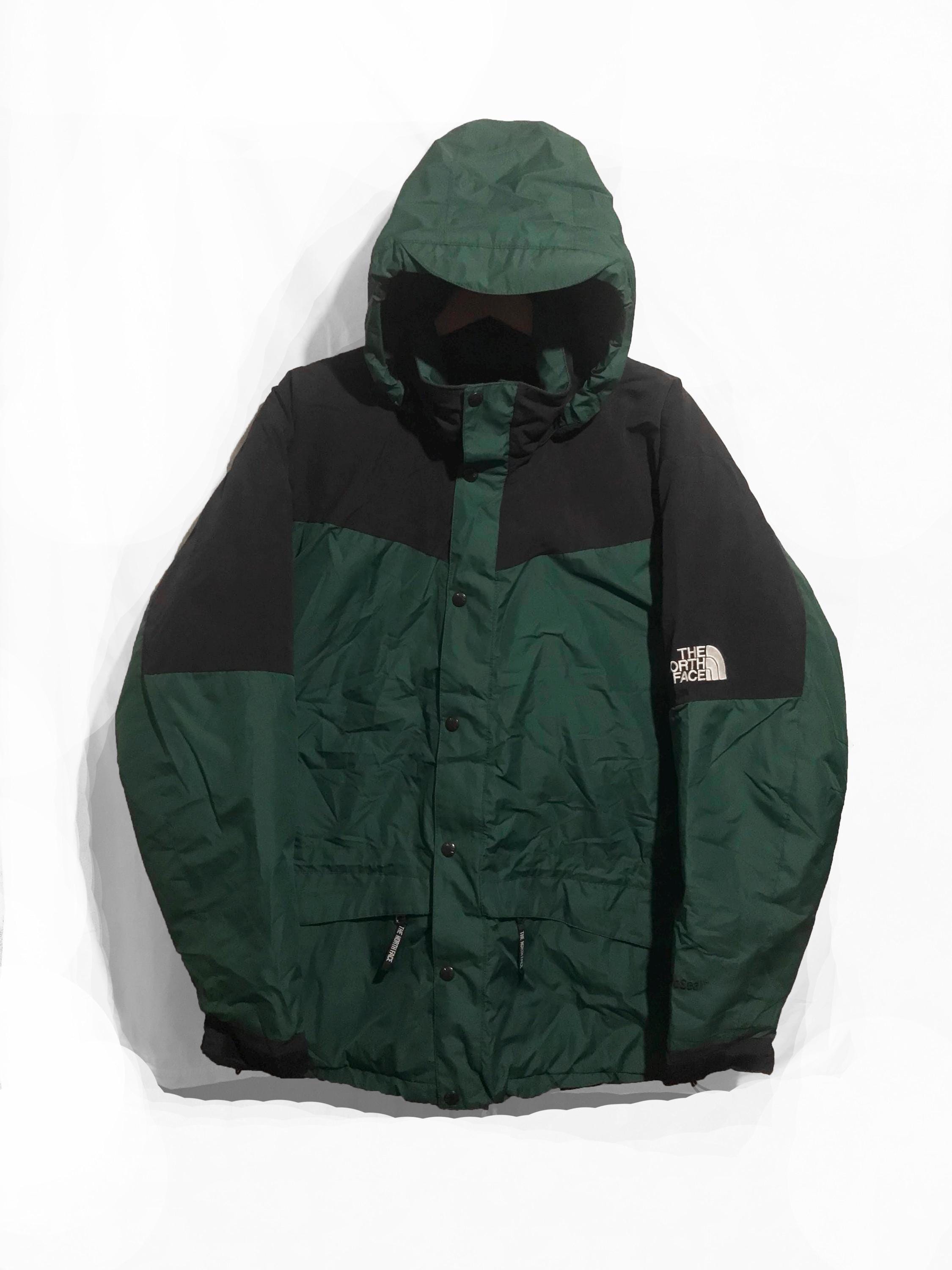 ジャケット・アウター 90s THE NORTH FACE anorak parka L black Vintage 90s the North Face Insulated Mountain Parka - Forest Green