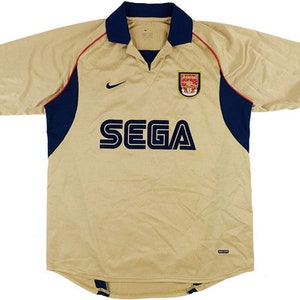 Arsenal London 2001-2002 Away Football Shirt Soccer Jersey SEGA