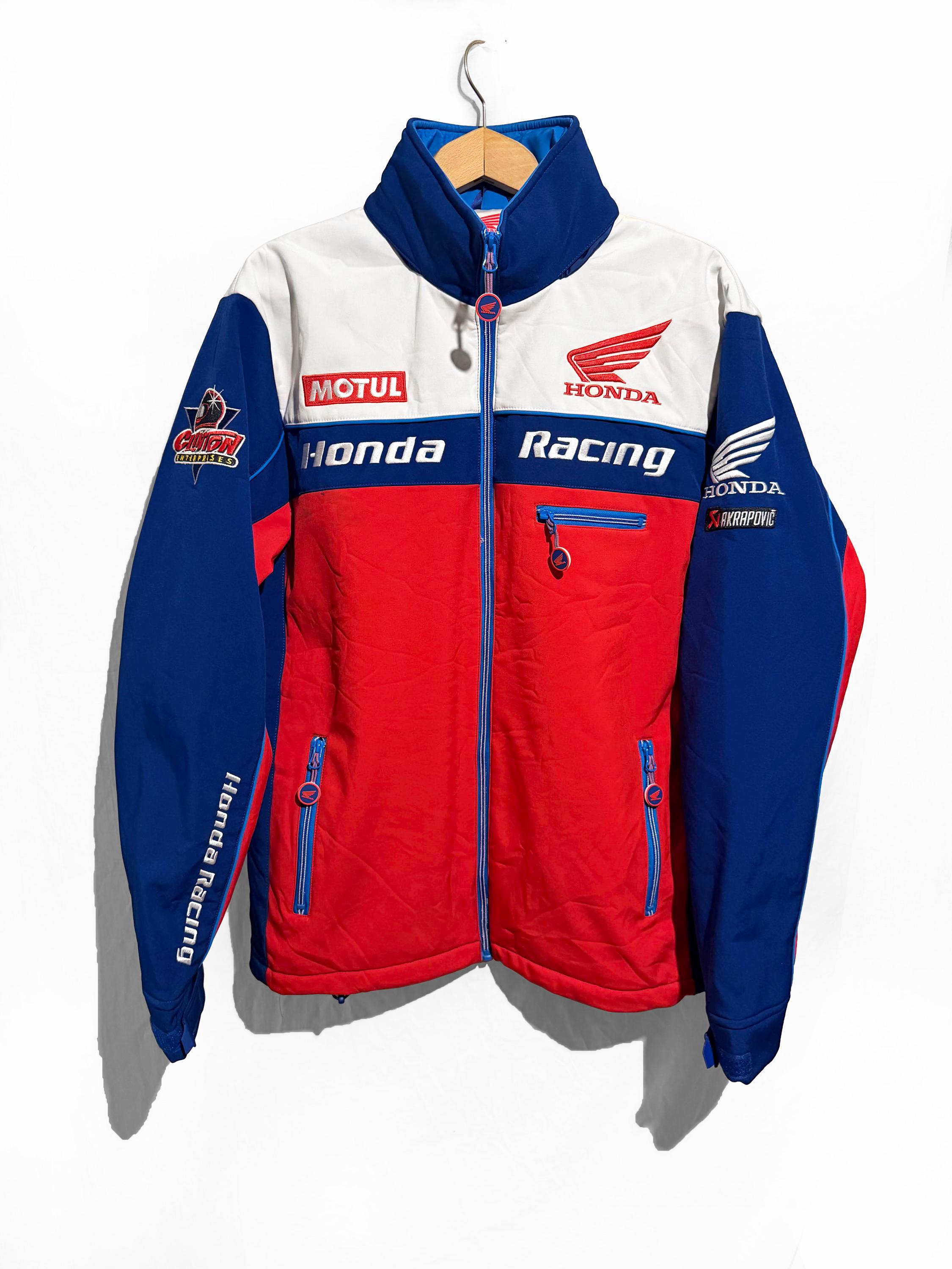 Honda Racing Jacket Size M Blue/red /white Softshell Official