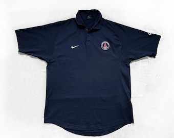 Paris Saint-Germain 2000S POLO-Shirt Fußball Trikot Größe L Maglia Trikot Camiseta