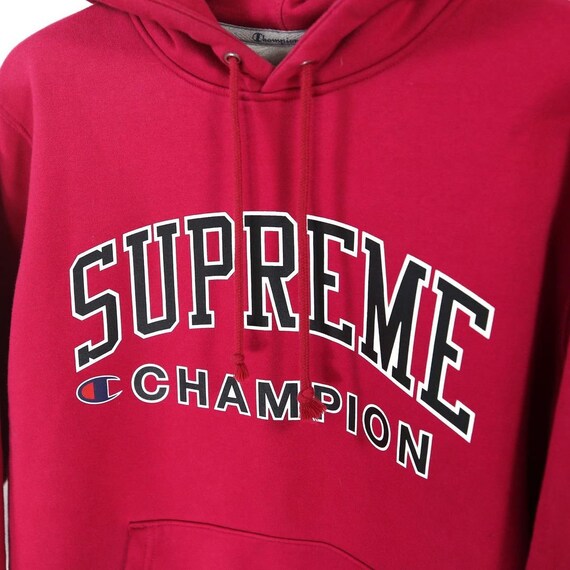 Supreme Champion Hoodie Maroon size M Oversized