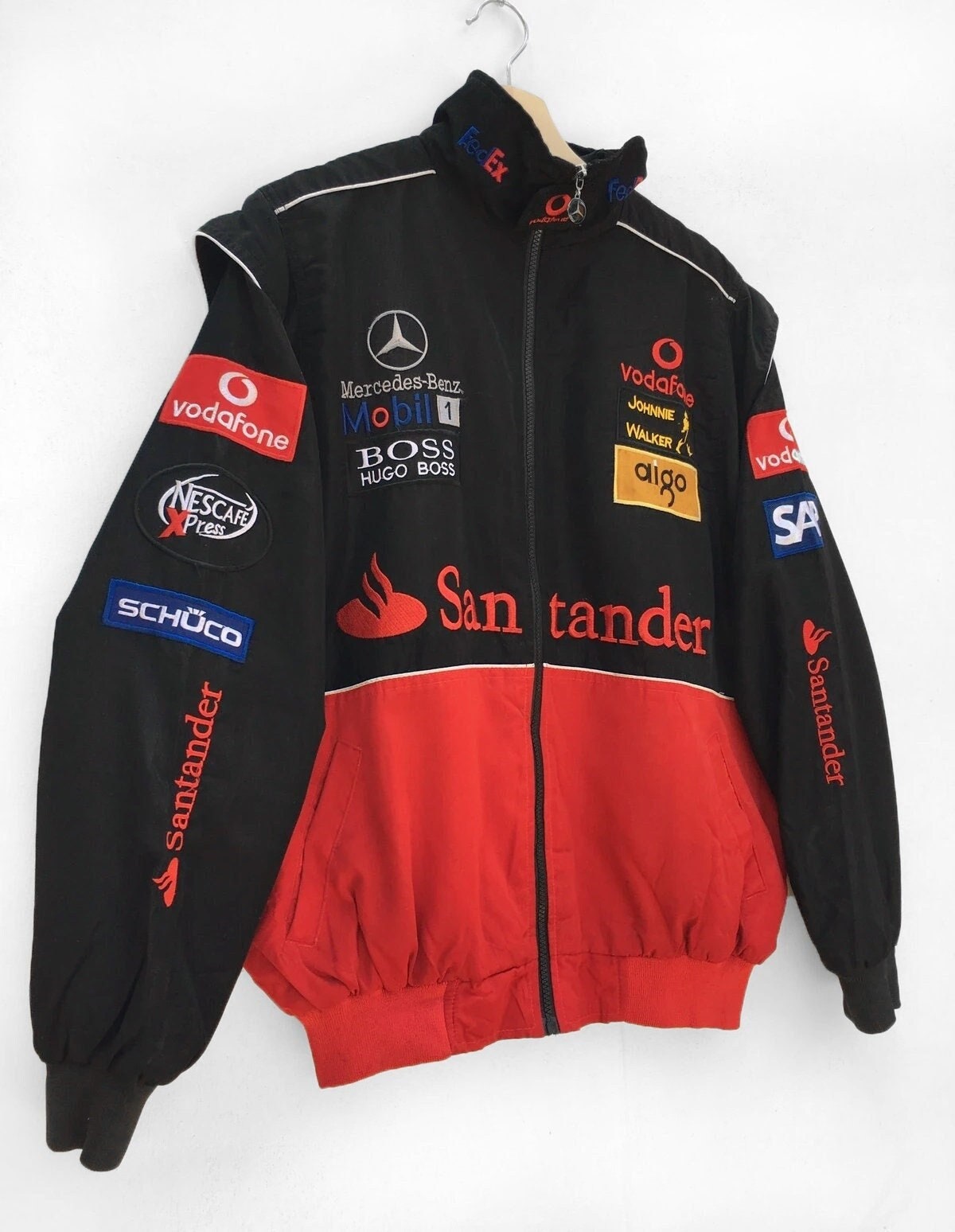 Vintage F1 Mercedes Benz Mclaren Vodafone Santander Racing Jacket