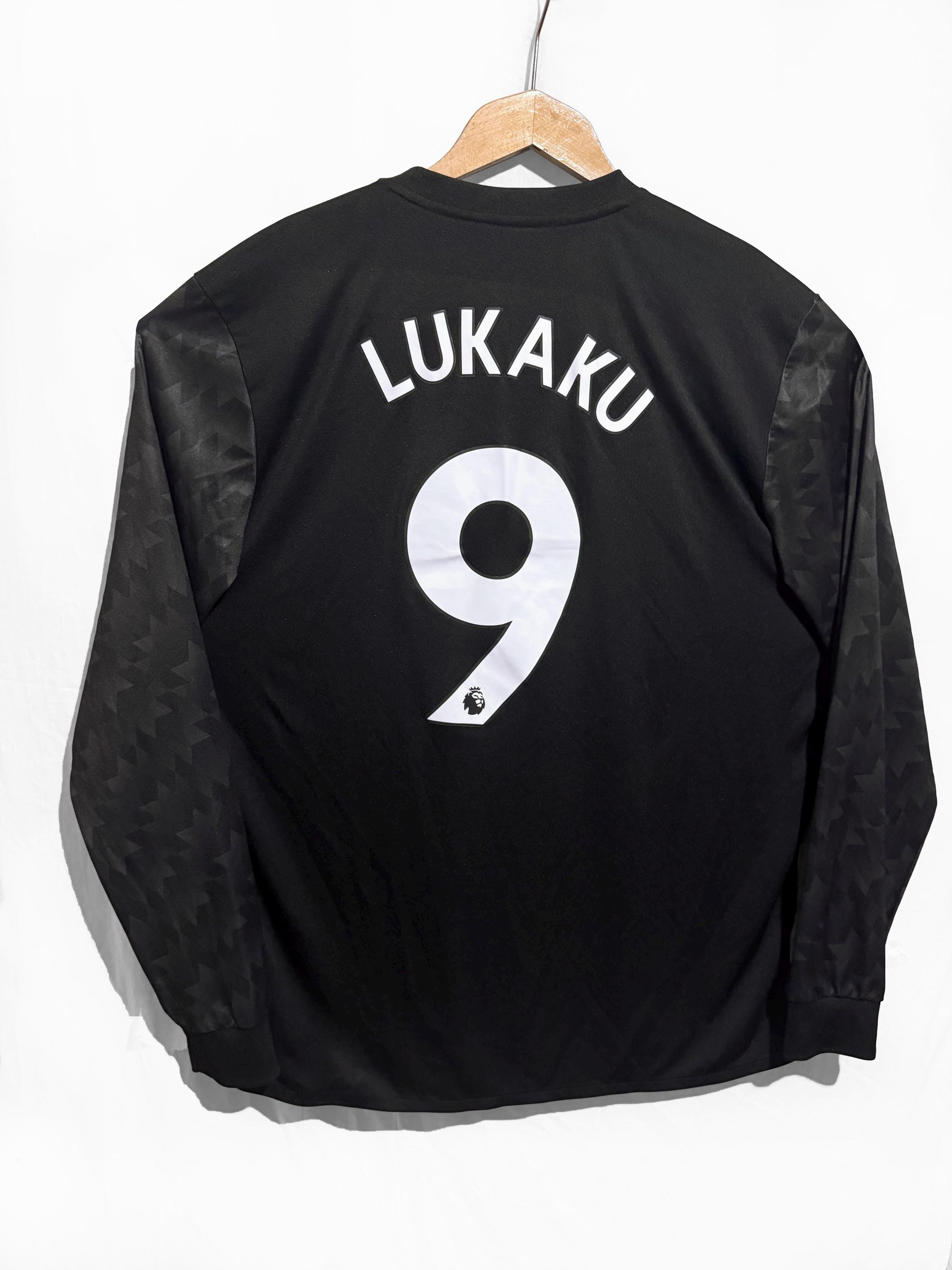  マンチェスター・ユナイテッド 長袖 LUKAKU 9 Manchester United LUKAKU #9 Away Long Sleeve Football Shirt Soccer