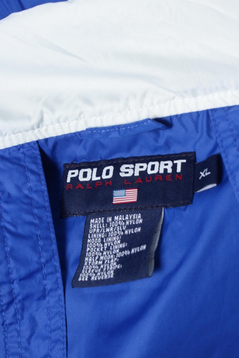 Vintage 1992 Polo Sport Windbreaker Jacket Big Logo Spell Out - Etsy