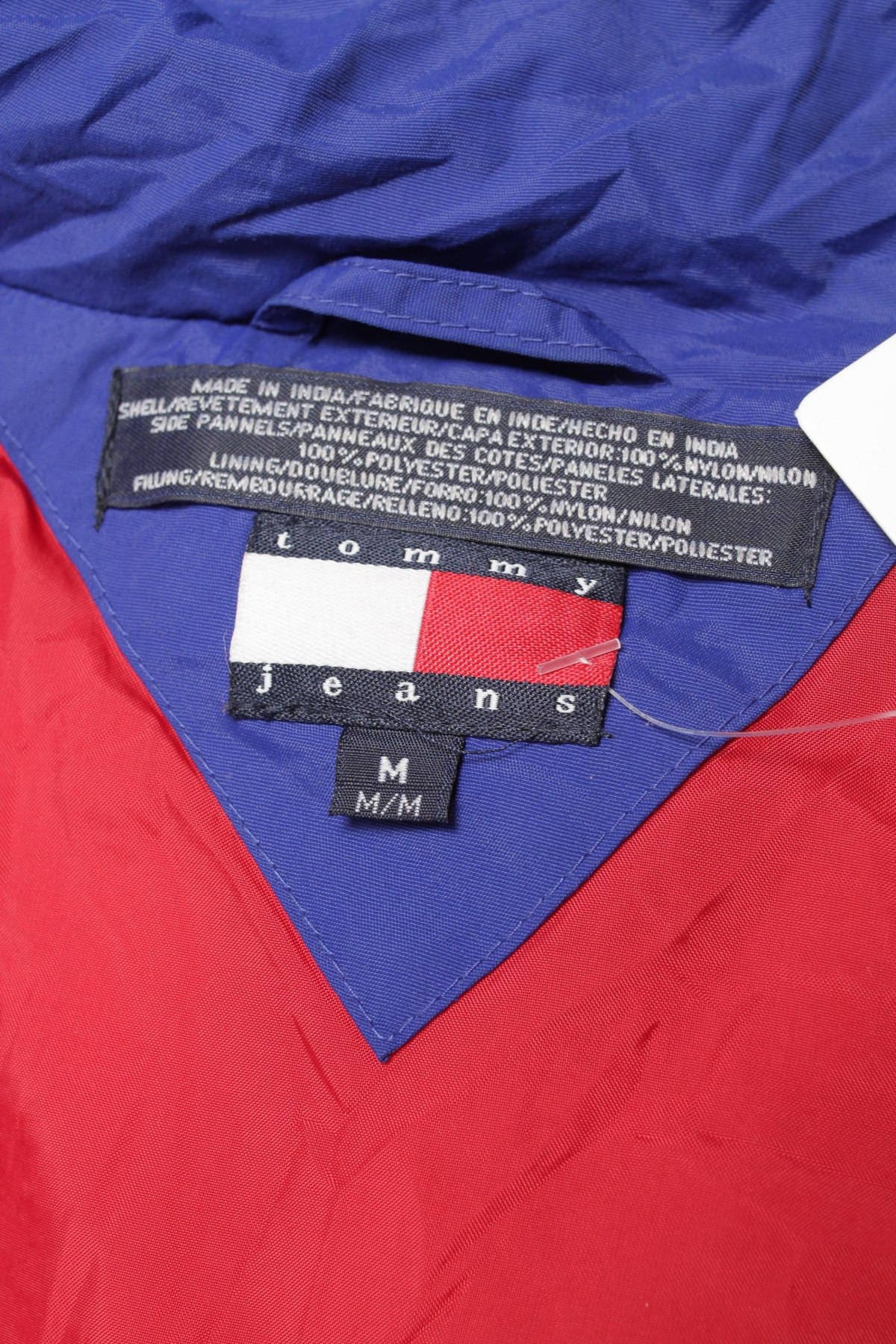 Tommy Hilfiger Jacket Womens Puffer Color Block Red White Blue - Etsy