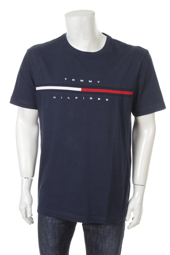 navy blue tommy hilfiger t shirt