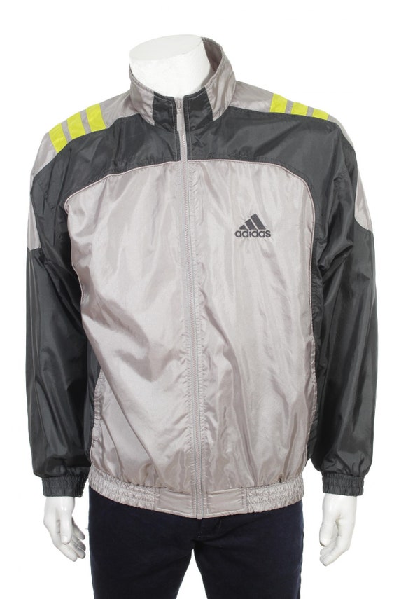 yellow adidas tracksuit top