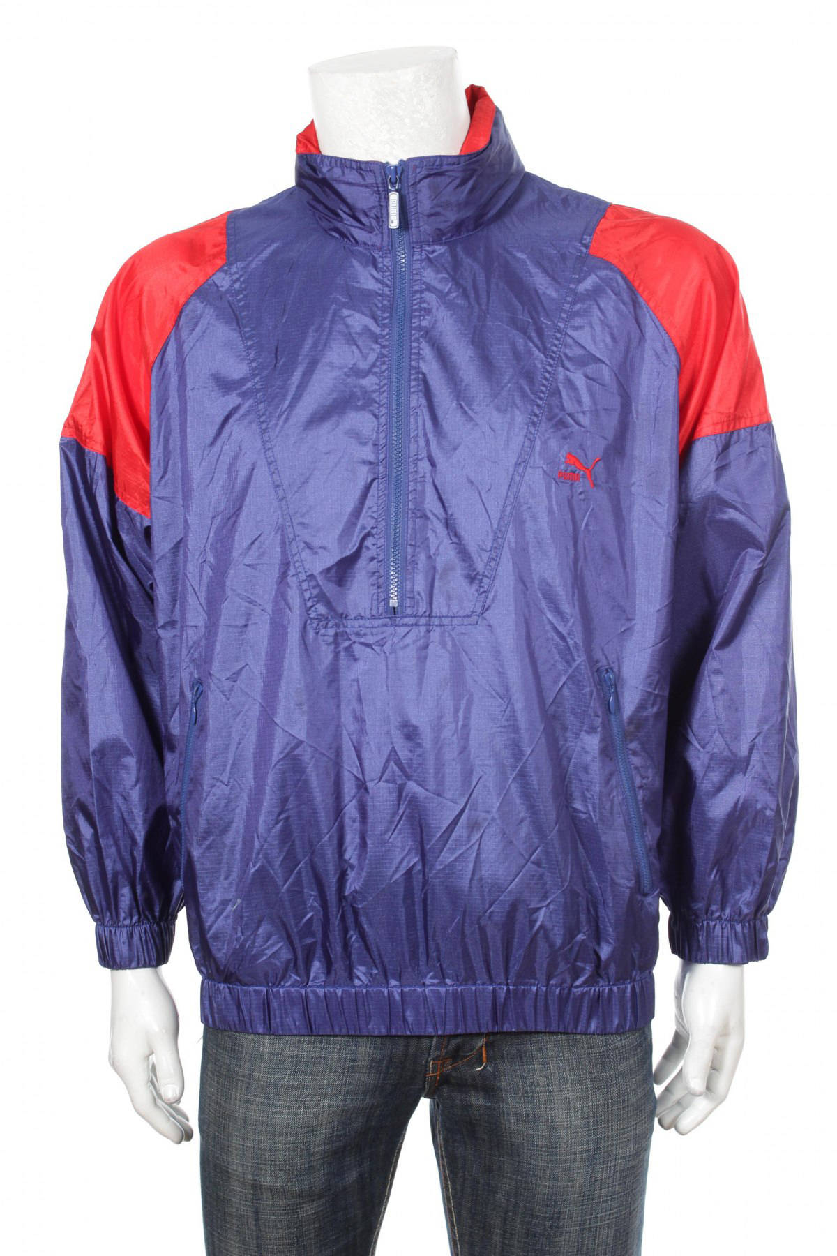 puma half zip windbreaker