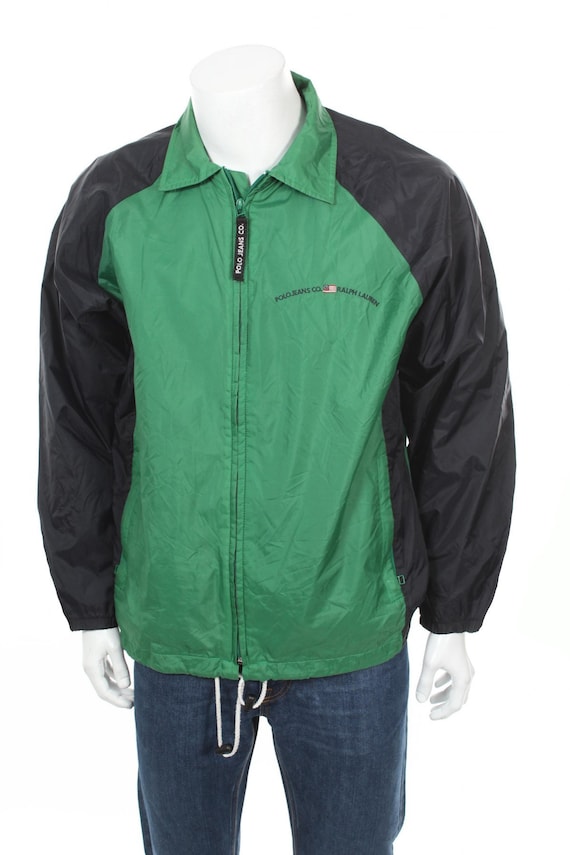 green polo windbreaker