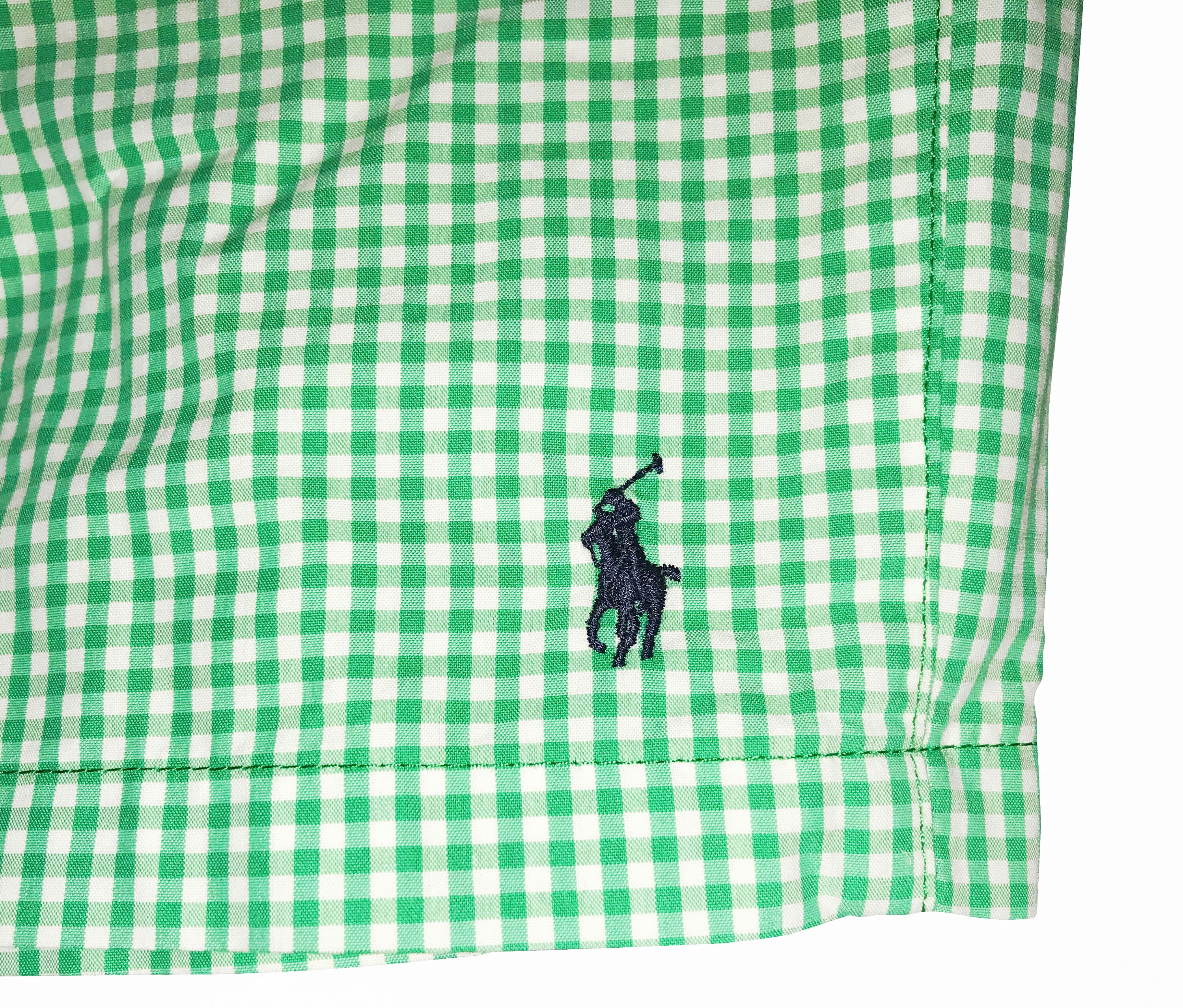 Vintage Polo Sport Ralph Lauren Green Checkered Trunks Swim - Etsy