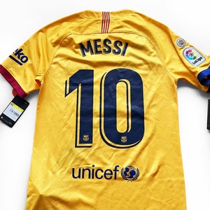 FC Barcelona 2019 2020 MESSI #10 Auswärts Trikot Fußball Trikot Größe S Maglia Trikot Camiseta NEU