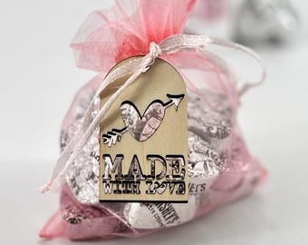 Valentine Treat Bag Favor Custom Baby Shower Sweet Party Thank You Gift Idea Classroom Bulk Option Holiday Celebration Candy Holder Design