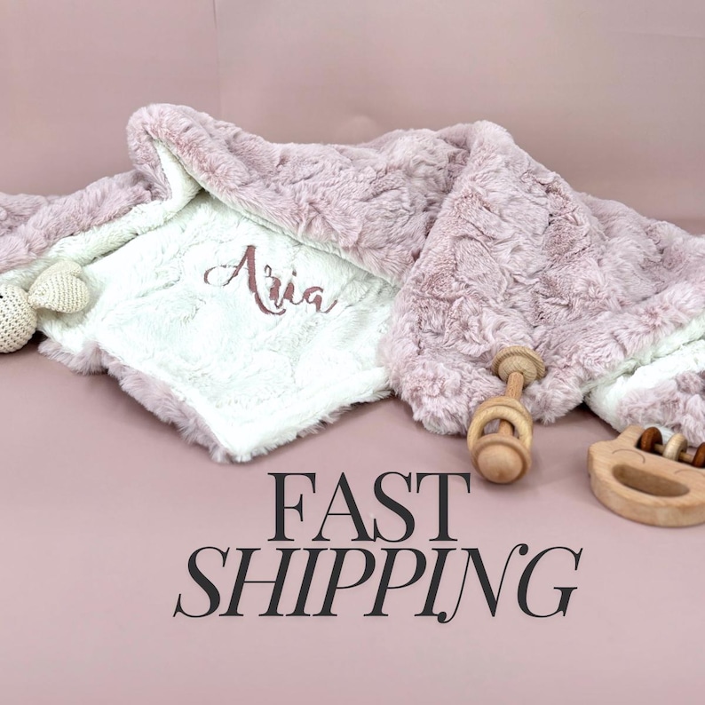 Dusty Pink baby girl blanket soft baby gift for new mom newborn baby blanket mauve nursery blanket for baby girl shower gift