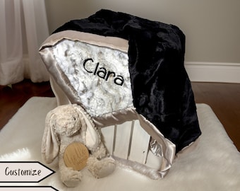 Personalized baby blanketCustom name blanketbirthday gift New baby gift Baby boy blanket toddler blanket Minky baby boy blanket