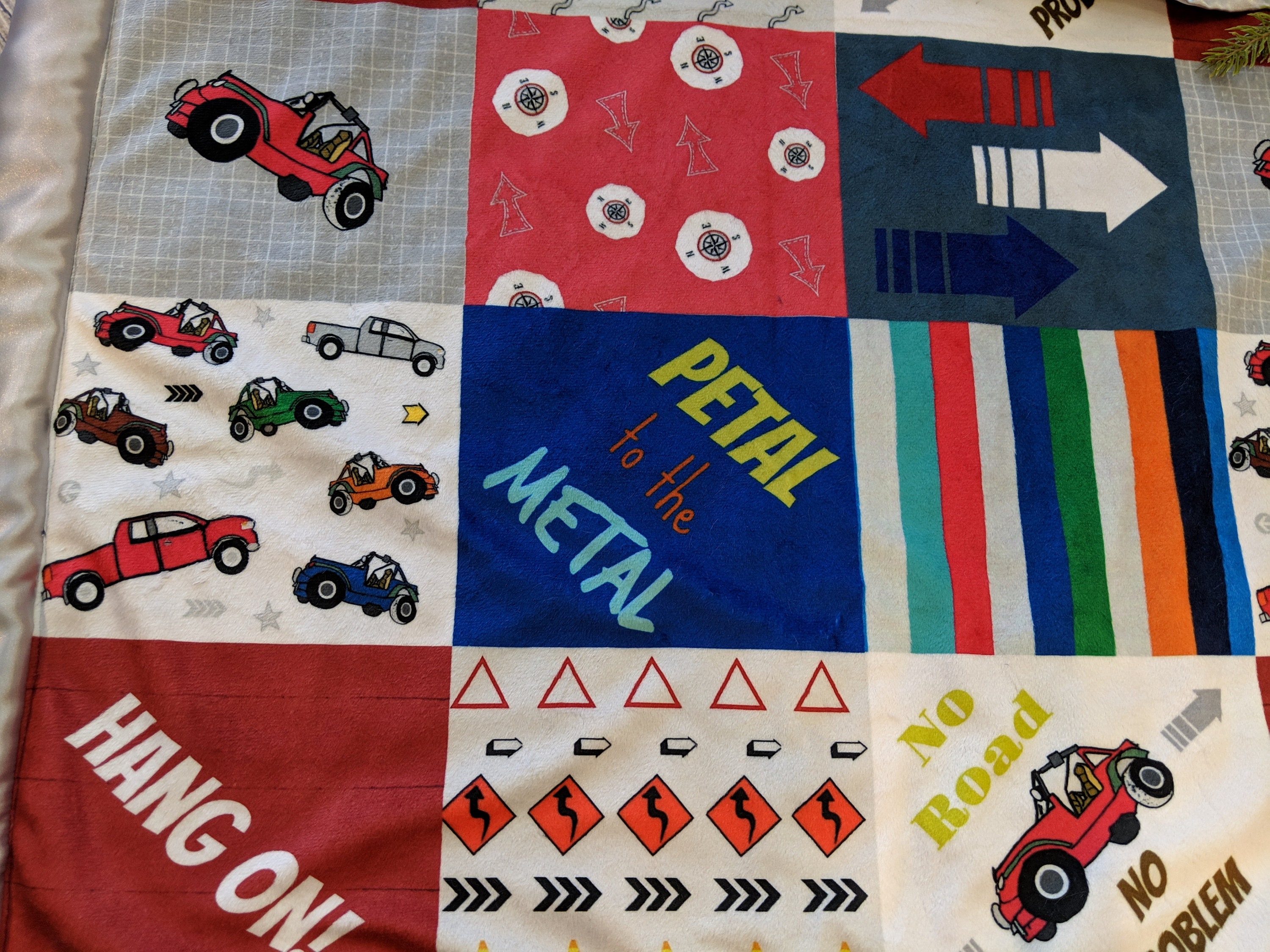 Race Car Baby Boy Personalized Minky Blanket Blue 4x4 Jeep Etsy UK