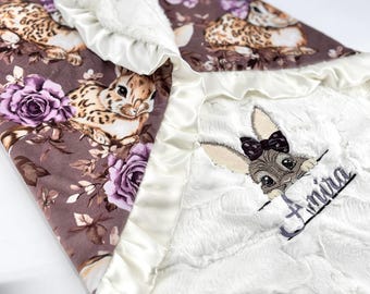 Bunny bow blanket