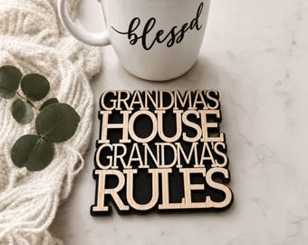 Grandma Birthday Gift Ideas Thank You Grandmother Present Housewarming Coaster Coffee New First Time grandma Gifts Elderly Mom pampering