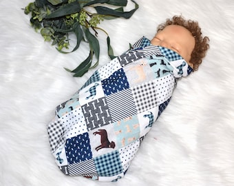 Dog Knit Swaddle -Pet baby blanket, baby boy blankets with puppy, Newborn swaddle set, baby accessories, swaddle for baby boy