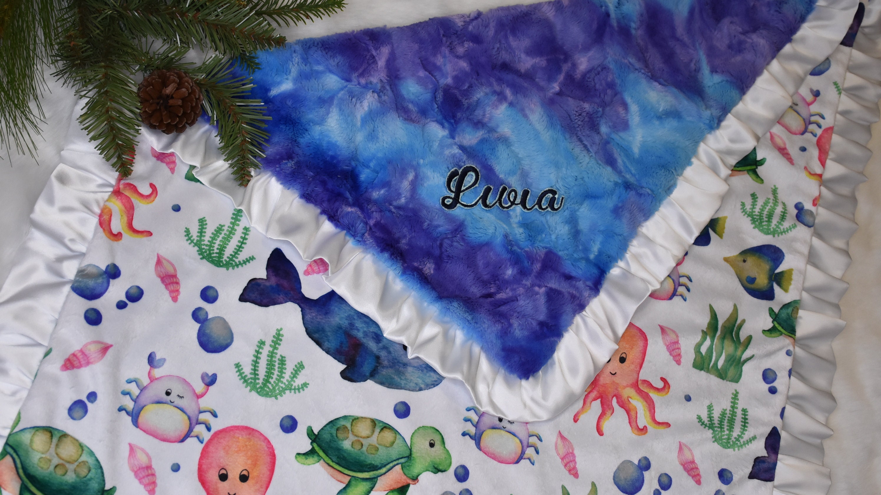 minky baby blanket personalized