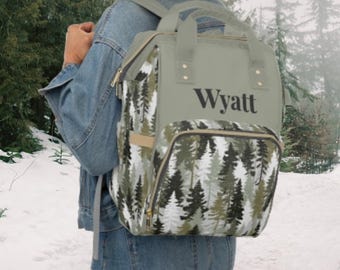 Personalized baby backpack custom diaper bag children monogrammed weekender duffle bag travel parent carrier personalized baby shower gift