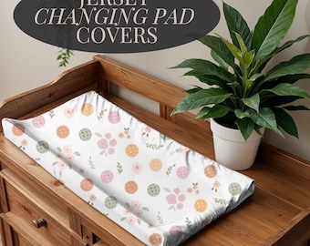 Changing Pad Cover for Nursery Pickleball Nursery Decor Baby Girl Gift Ideas Baby Shower Gift Set Baby Gift Basket Pickleball Collection