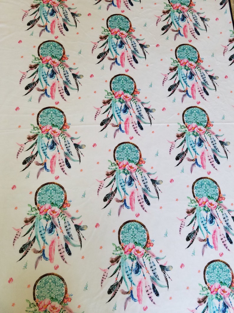 Boho Dreamcatcher Girl Pink baby blanket-Personalized baby shower gift