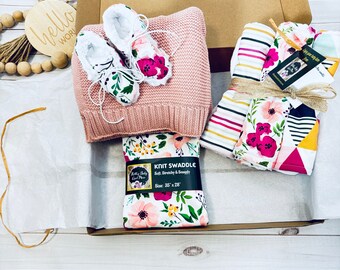 Baby Gift gift , Boho Baby girl gift, Newborn baby Gift, Baby girl baby shower gift, personalized baby gift, Knitted Organic Baby Blanket