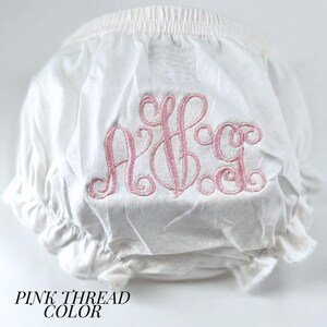 Personalized Baby Gift Custom Diaper Cover Girl Organic Cotton Infant Underwear Monogrammed Name Embroidered Bloomer Soft Breathable Newborn image 16