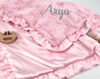 Personalized Baby Blanket with Name Custom Design Newborn Gift Shower Set Room Decor Stroller Quilt Soft Cover Nursery Set Christening Gift
