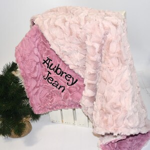 handmade baby blanket with name