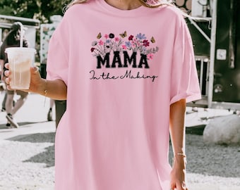 Pregnant New Mom shirt Pregnancy Announcement Maternity Gift for Mom to Be Baby Bump Shirt Cute Pregnancy Tee baby shower gift mothers day
