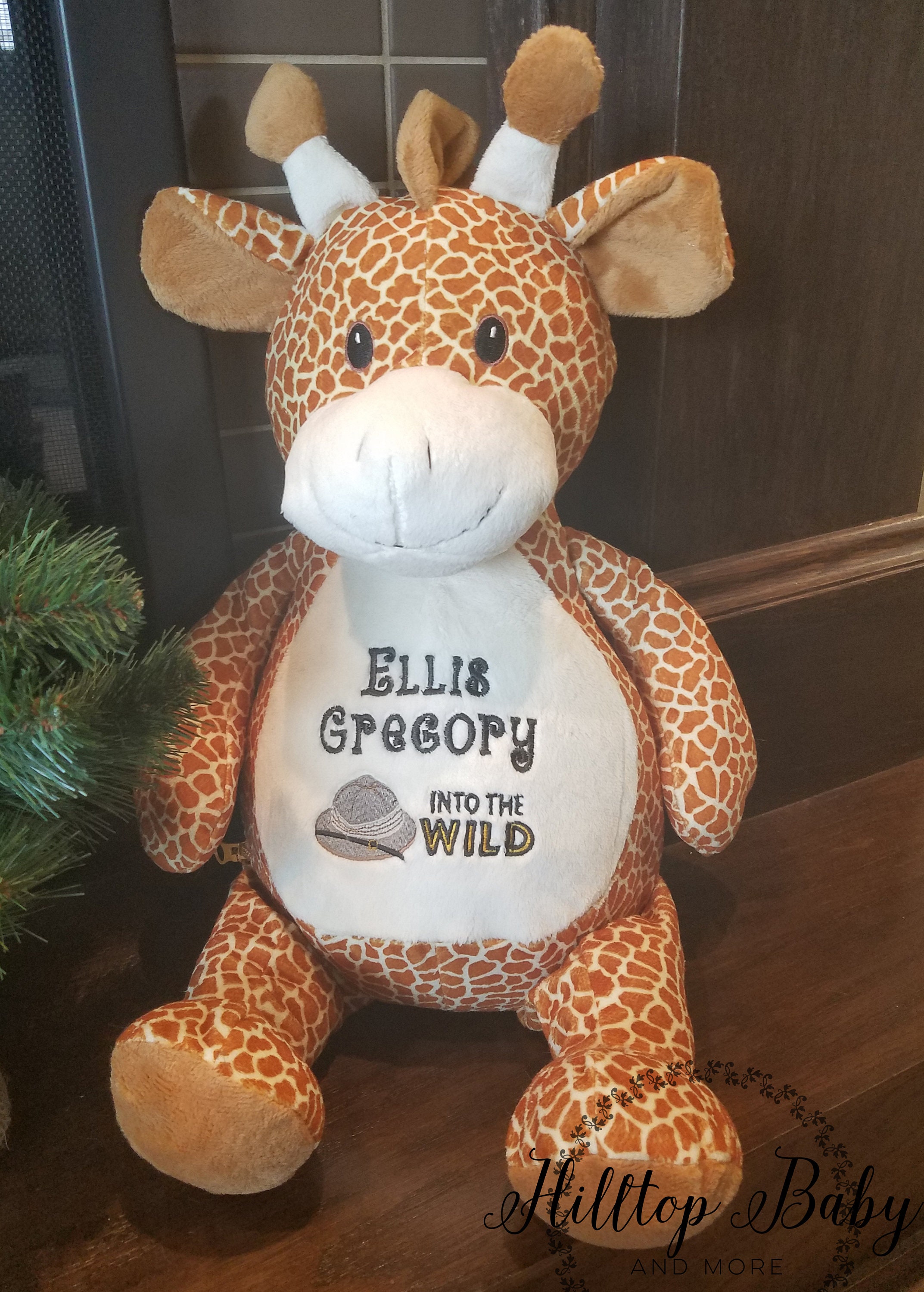 safari giraffe baby shower gift